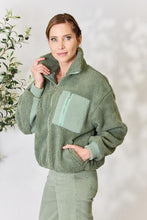 Load image into Gallery viewer, By The Fireplace Zip Up Collared Neck Jacket
