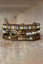 Load image into Gallery viewer, Handcrafted Triple Layer Beaded Bracelet
