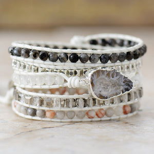Handcrafted Five Layer Natural Stone Bracelet