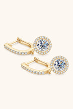 Load image into Gallery viewer, Radiant Luminescence 2 Carat Moissanite 925 Sterling Silver Drop Earrings (silver, rose gold, or gold)
