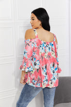 Load image into Gallery viewer, Fresh Take  Floral Cold-Shoulder Top
