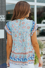 Load image into Gallery viewer, My Love Language Floral Flutter Sleeve Sleeveless Blouse
