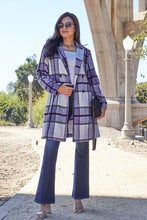 Load image into Gallery viewer, Mountain Views Plaid Button Up Lapel Collar Coat (multiple color options)
