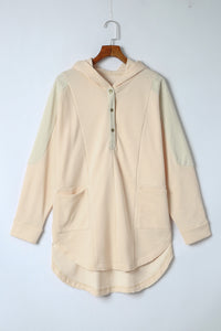All The Feels Oversized Buttoned Hoodie with Pockets (2 color options)
