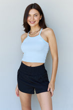 Load image into Gallery viewer, Everyday Staple Soft Modal Short Strap Ribbed Tank Top in Blue

