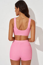 Load image into Gallery viewer, Run Don&#39;t Walk Textured Sports Bra and Shorts Set (2 color options)
