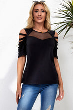 Load image into Gallery viewer, Movie Date Round Neck Cutout Raglan Sleeve Tee

