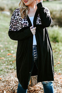 On The Prowl Open Front Dropped Shoulder Cardigan
