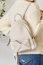 Load image into Gallery viewer, The Stylish Sidekick Vegan Leather Woven Backpack  (2 color options)

