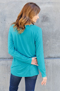 Everyday Happiness V-Neck Long Sleeve Top (multiple color options)