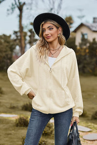 Warm Harvest Hugs Cable-Knit Long Sleeve Hooded Jacket (multiple color options)