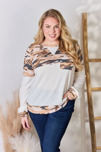 Ready For Anything Printed Round Neck Top