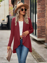 Load image into Gallery viewer, Fireside Fling Open Front Long Sleeve Cardigan (multiple color options)
