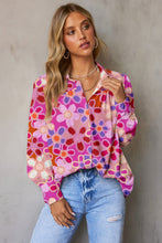 Load image into Gallery viewer, Printed Collared Neck Long Sleeve Blouse (multiple print options)
