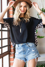 Load image into Gallery viewer, Walk On The Wild Leopard Round Neck Short Sleeve Tee
