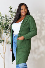 Load image into Gallery viewer, Cover Me Up In Comfort  Ribbed Open Front Long Sleeve Cardigan
