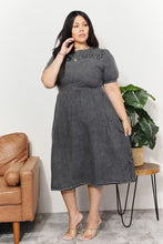 Load image into Gallery viewer, Simple Sophistication Washed Chambray Midi Dress

