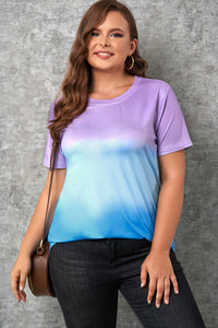 All In Stride Gradient Color Block Tee Shirt