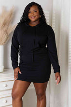 Load image into Gallery viewer, Flaunting The Most Drawstring Long Sleeve Hooded Dress
