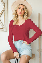 Load image into Gallery viewer, Sweet In Lace Crochet Long Sleeve Top (2 color options)
