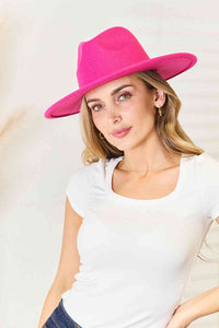 Rodeo Rose Flat Brim Fedora Fashion Hat