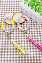 Load image into Gallery viewer, Assorted 2-Pack Multicolored Beaded Tassel Keychain
