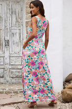 Load image into Gallery viewer, Beauty &amp; Blooms Round Neck Sleeveless Maxi Dress with Pockets
