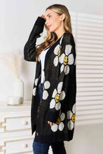 Load image into Gallery viewer, Happy Thoughts Floral Button Down Longline Cardigan
