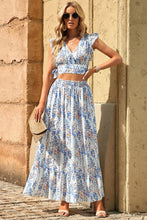 Load image into Gallery viewer, Play In Paradise Tie Back Cropped Top and Maxi Skirt Set (multiple color options)
