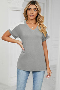 Find A Way V-Neck Short Sleeve T-Shirt (multiple color options)