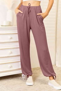 Trendy Trailblazer Soft Rayon Drawstring Waist Pants with Pockets (multiple color options)