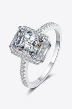 Load image into Gallery viewer, Dazzling Halo 2 Carat Moissanite 925 Sterling Silver Ring
