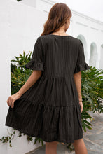 Load image into Gallery viewer, Grace the Occasion Tassel Tie-Neck Ruffle Hem Dress (multiple color options)
