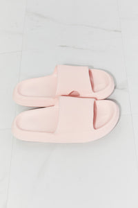 Sliding Into Comfort Open Toe Slide in Pink