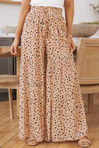 Rise To The Top Printed Wide Tiered Pants