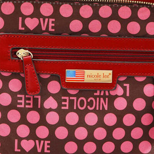 Nicole Lee USA Scallop Stitched Boston Bag (3 color options)