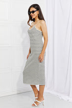Load image into Gallery viewer, One to Remember Striped Sleeveless Midi Dress

