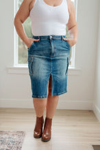 Load image into Gallery viewer, Always Be There Cargo Denim Skirt by Risen
