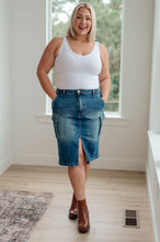 Load image into Gallery viewer, Always Be There Cargo Denim Skirt by Risen
