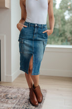 Load image into Gallery viewer, Always Be There Cargo Denim Skirt by Risen
