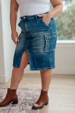 Load image into Gallery viewer, Always Be There Cargo Denim Skirt by Risen
