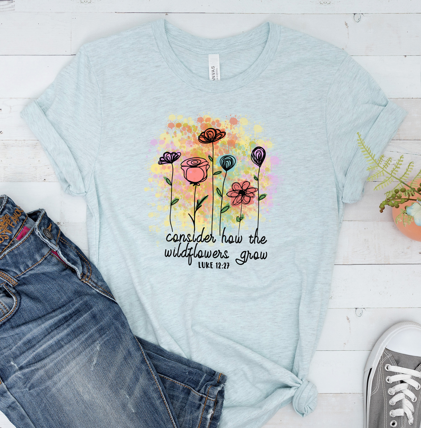 Consider How the Wildflowers Grow Graphic T-Shirt