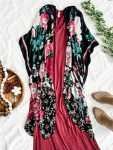Load image into Gallery viewer, Switching Things Up V Neck Maxi Dress With Pockets In Rosewood
