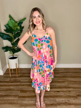Load image into Gallery viewer, Cheery 70&#39;s Floral Flowy Dress
