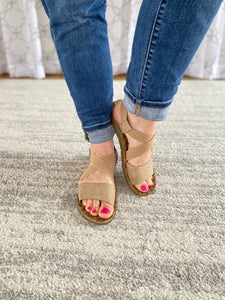 Thrive Sandals in Tan by Corkys