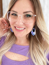 Load image into Gallery viewer, Blueberry Floral Earrings
