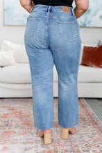 Load image into Gallery viewer, Nora High Rise Rigid Magic Destroy Slim Straight Jeans By Judy Blue
