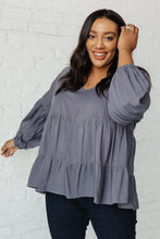 Load image into Gallery viewer, Sassy Swing Top in Charcoal

