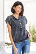 Load image into Gallery viewer, She&#39;s Alright Mineral Wash Sleeveless Henley
