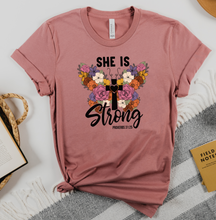 Load image into Gallery viewer, She is Strong Graphic T-Shirt
